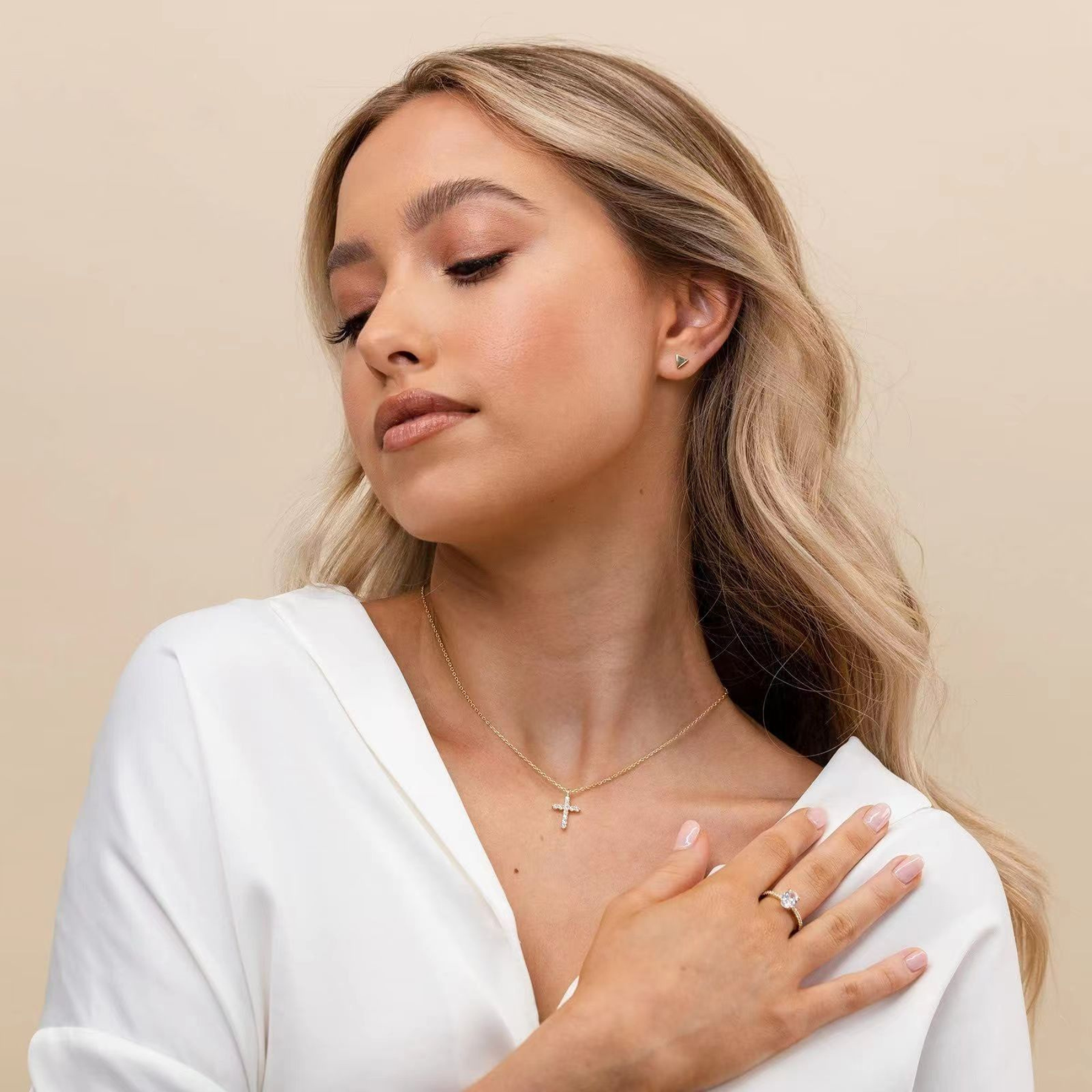 Guided Path Cross Necklace