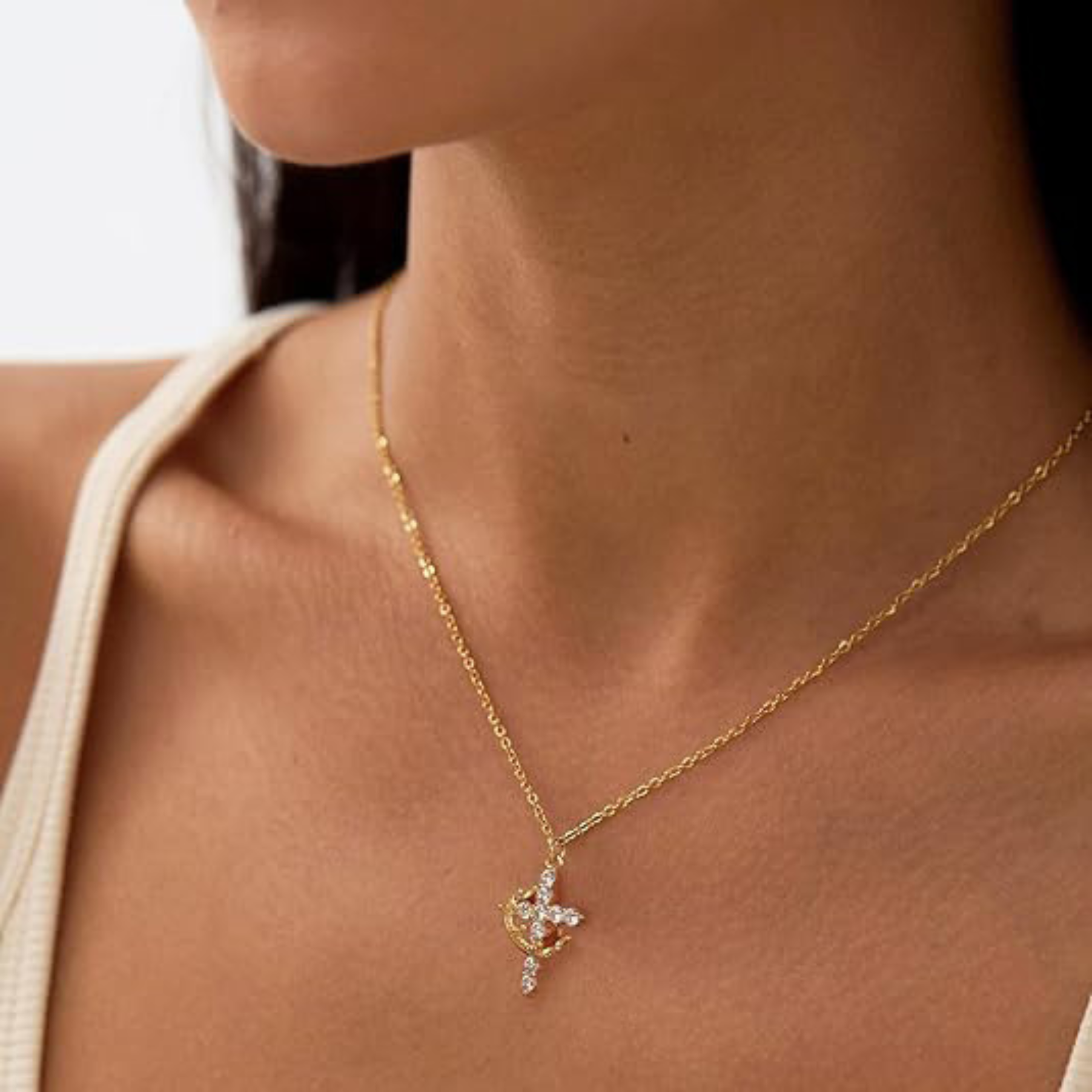 Stillness Cross Necklace